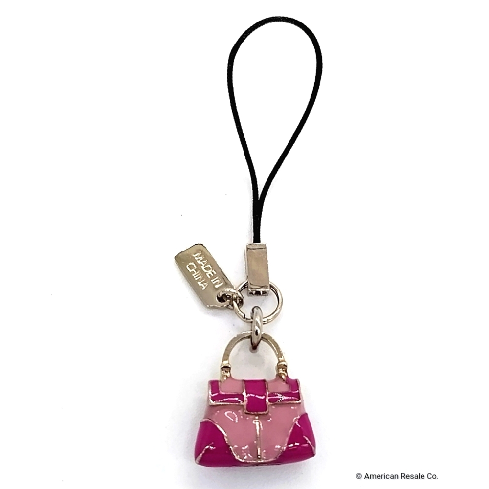 Vintage COACH Pink Mini Purse Keychain Lanyard, Y2K Purse Charm - Picture 4 of 10